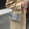 Acrylic Bag 2025 New European and American Fashion Ice Crack Personalized Portable Messenger Women Shoulder Dinner Bag Tide