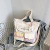 Nylon Tote Bag For Women With Zipper Closure For Casual Travel And School