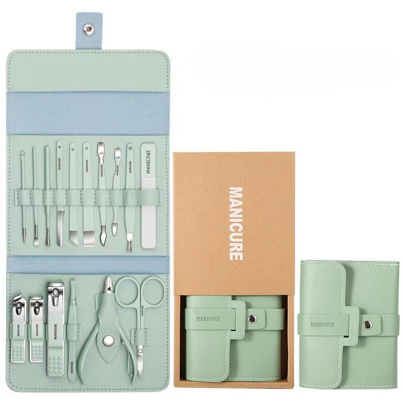 Stainless Steel Nail Clippers 6-piece Set, Portable Nail Clippers Household Nail Clippers To Remove Dead Skin Fork Manicure Tool