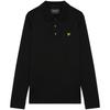 Lyle & Scott Mens Chest Logo Branded Long-Sleeved Polo Shirt