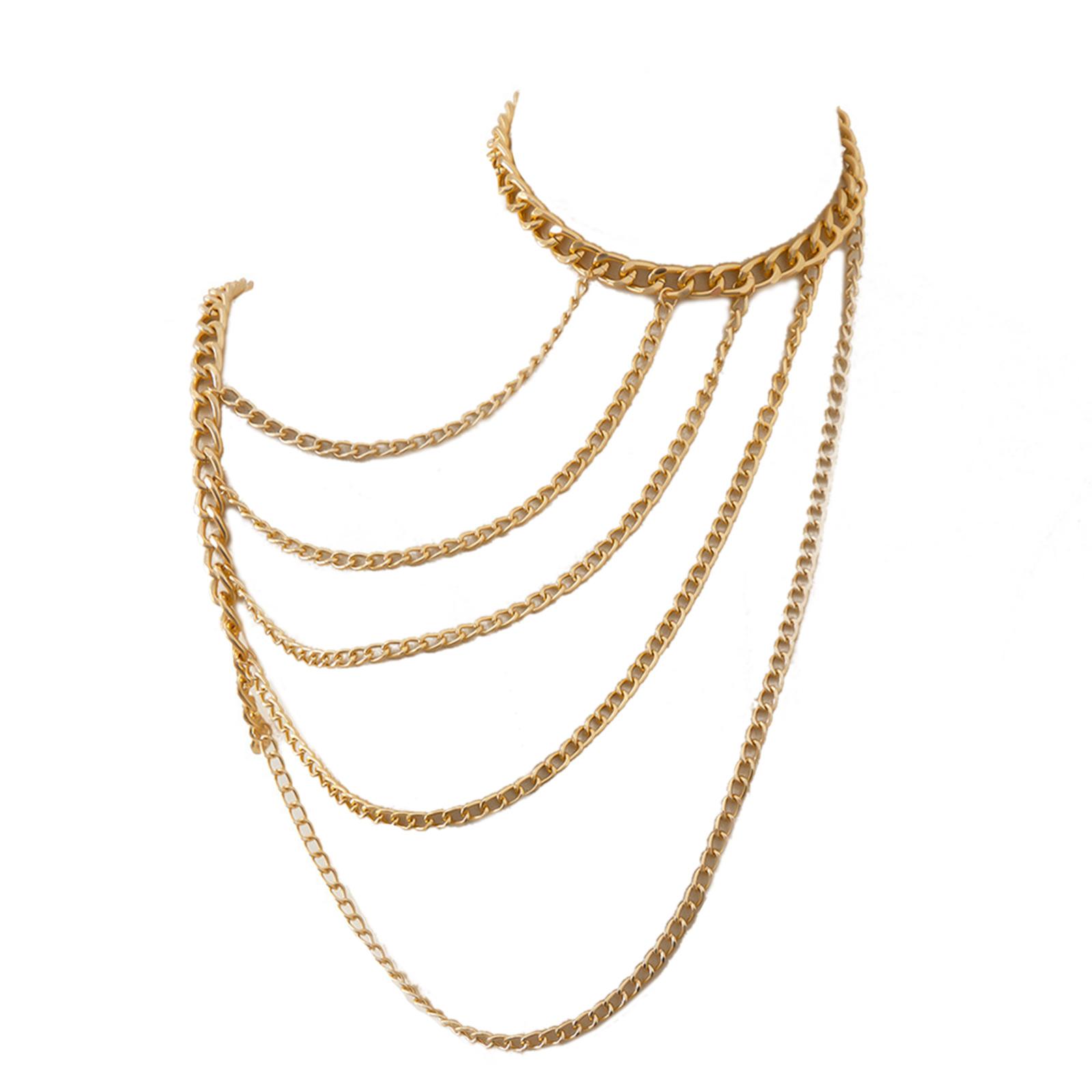 

Shoulder Tassel Clavicle Chain Body Chain Shoulder Chain Shoulder Necklace Body Jewelry Shoulder Tassel Jewelry золотой
