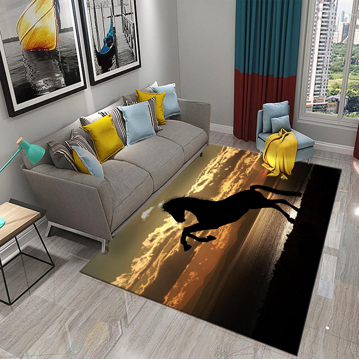 

Прикроватный коврик для спальни, кухонный коврик, детский игровой коврик для ванной комнаты, нескользящий ковер, коврик для лошади, коврик для гостиной, дивана 50x80cm