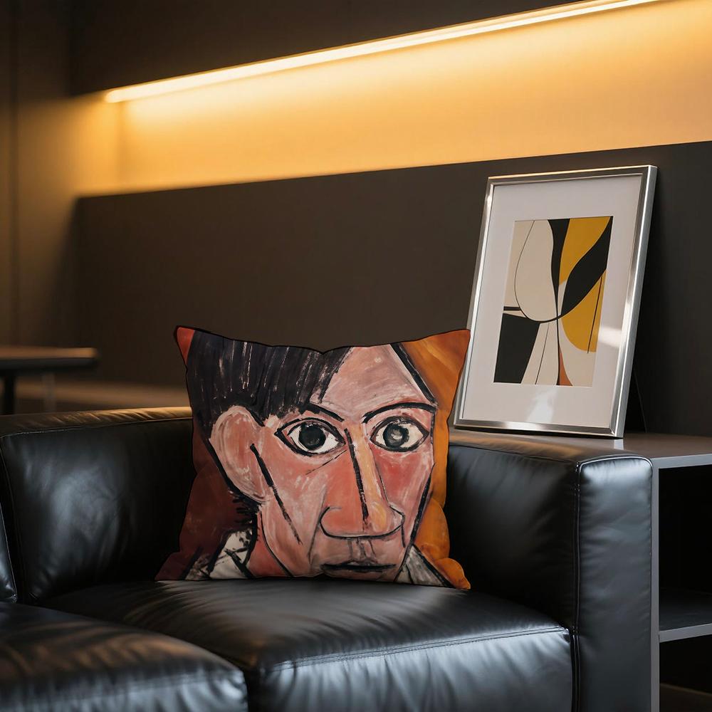 Art Pablo Picasso Cubism Abstract Cushion Cover Comfortable and Soft Bedding Skin Friendly Leisure Sofa Car Office Pillowcase