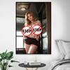 AI painting European and American sexy big breasted naked woman canvas poster uncensored blonde beauty erotic wall art