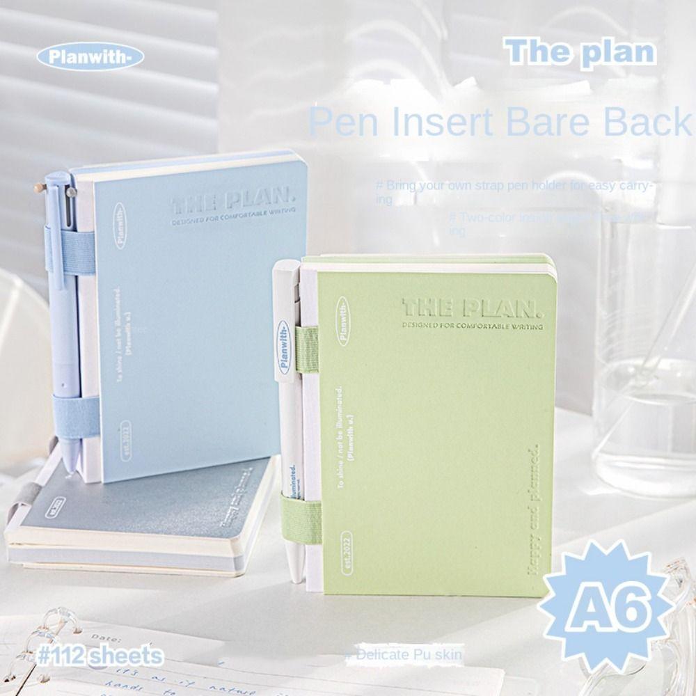 Colored Page Binder Lined Book Gradient Daily Planner Notebook  Diary Writing Tool