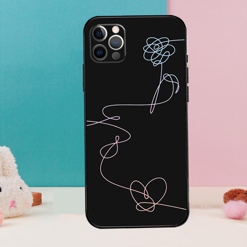 

Цветок Люби Себя K-pop Чехол для Телефона Для iPhone 17 Air 16 15 14 13 11 12 Pro Max 12 13 mini 15 16 Plus 16e Чехол Coque iPhone 15 Plus
