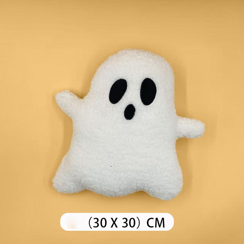 Cartoon Doll Simple Style Bedroom Cushion Plush Cartoon Cloud Ghost Pillow Sofa Doll Toy Halloween Gift Decoration