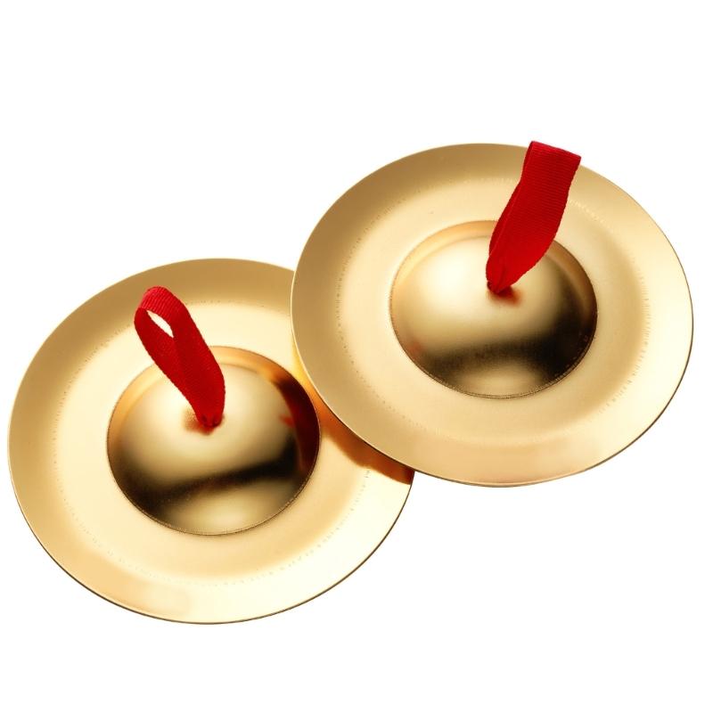 1 Pair Durable Belly Dance Finger Cymbal Brass Dancing Music Equipment Accessory