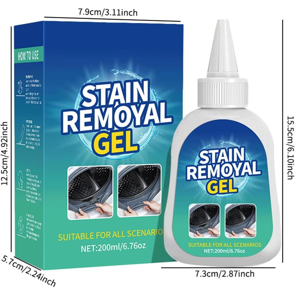Multi-purpose Stain Remover Gel, Front-Loading Washing Machine Stain Remover, Suitable for Washing Machine Gasket Rubber Seal,Household Stain Remover