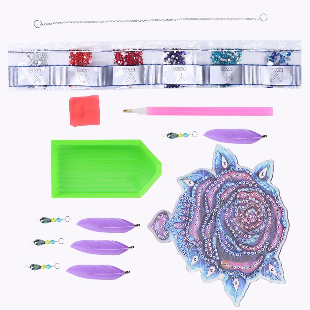 Diamond Painting Pendant DIY Rose Diamond Painting Window Hanging Decoration Gift