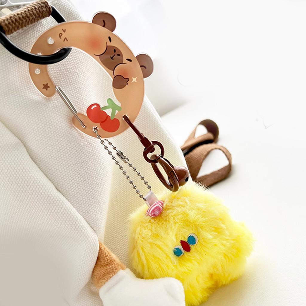 Liebliche Wasserschweine Acryl Schlüsselanhänger Haken für Taschen Schlüssel Schmuck Robuste Materialien Trendige Stile Accessoire