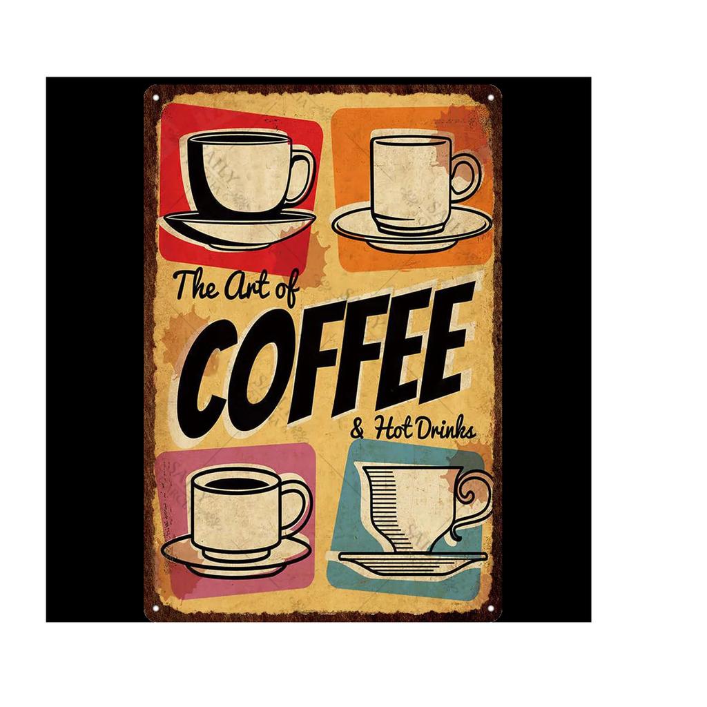 Vintage Chokladaffisch Godis Metallskylt Reklam Vägg Bar Hem Konst Kök Butik Retro Dekor Metall Väggmålning Dekoration