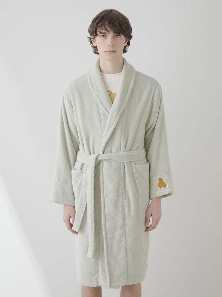 Gelato Pique HOMME Bear Tile Gown PHCT259033MNTF One-Point