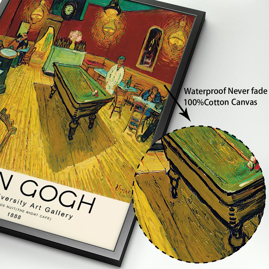 Van Gogh Museum Abstract Nordic Poster Exhibition Wall Art Print Canvas Painting National Gallery Decor Pictures For Living Room