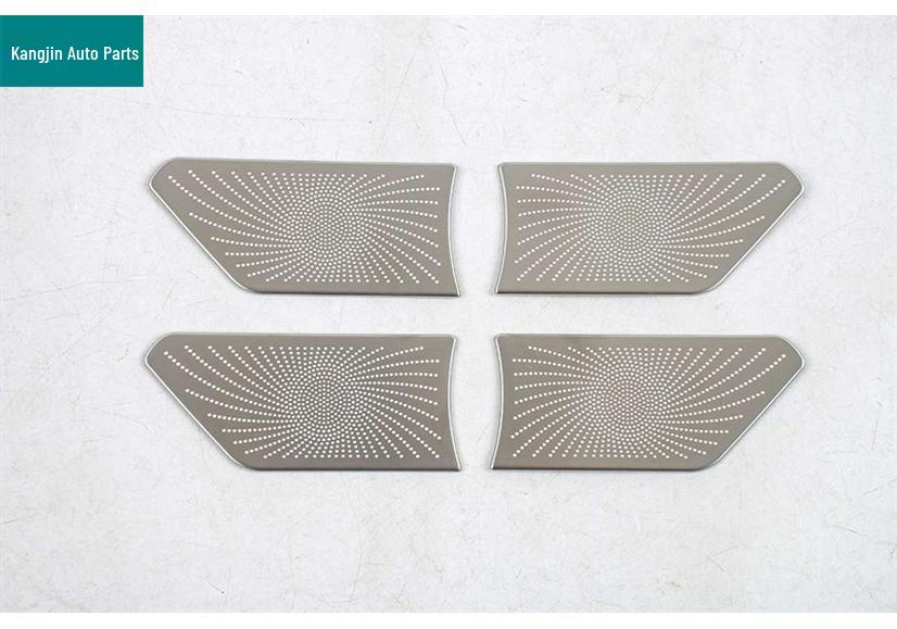 Silver Stainless Steel Speaker Covers for Toyota RAV4/Rongfang/Weilanda - Interior Door Modifications