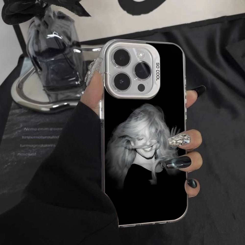 Singer A-Adele Phone Case For iPhone 16,15,14,13,12,11,Pro,XS,Max,Plus,Mini,SE White Candy Matte Shockproof Cover