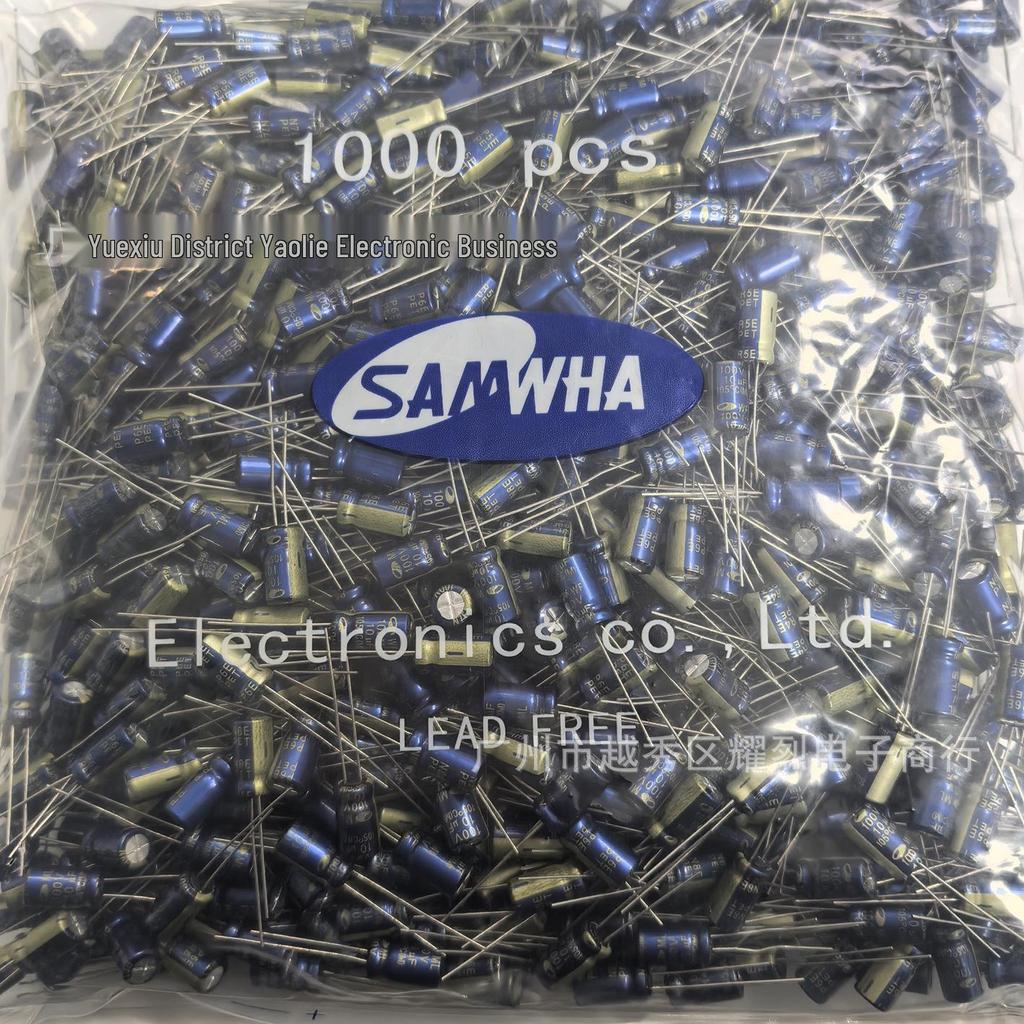 SAMWHA 100V 10uF Electrolytic Capacitor, 6x11mm, Brand New