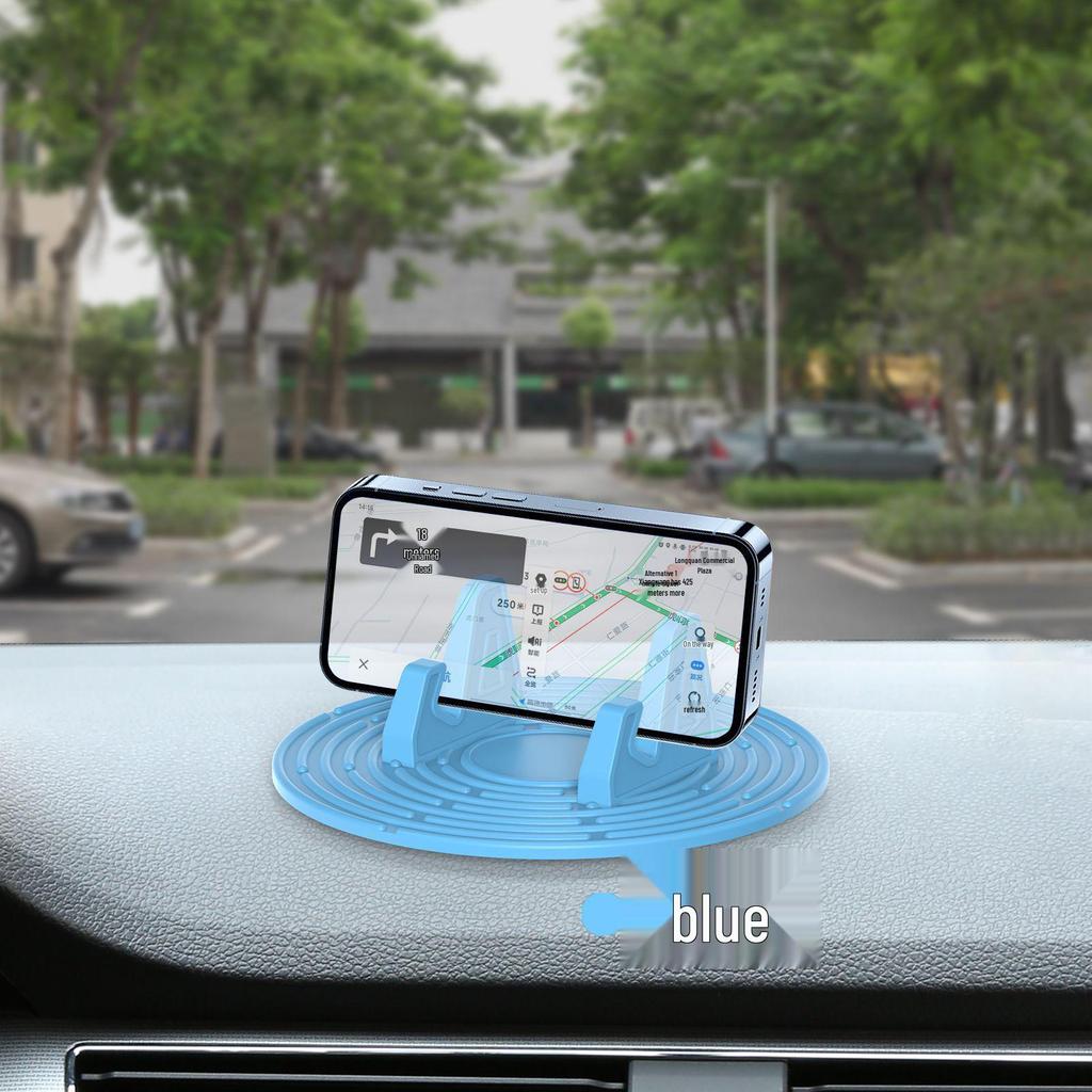 Durable Silicone Car Phone Holder with Gravity Support & Multi-functional Dashboard Navigation