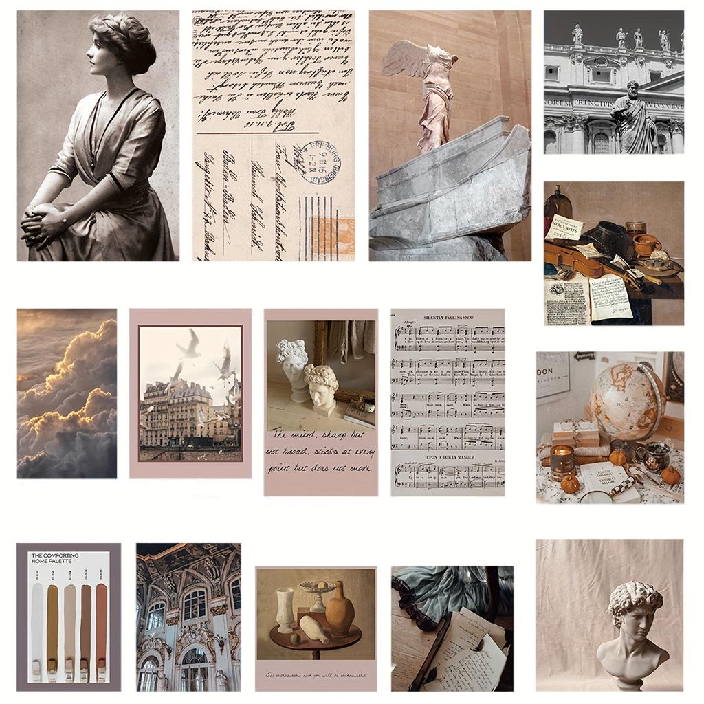 30pcs Vintage Statue Poster Postcard  DIY Handbook Wall Decoration Bedroom Wall Decoration Wall Stickers  Birthday Postcard Set for Friends and Family