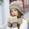 Women's Trendy Korean Style Knit Hat with Ear Protection - Warm, Versatile, Fashionable, Plus Velvet, Plus Thick, Perfect for Autumn and Winter