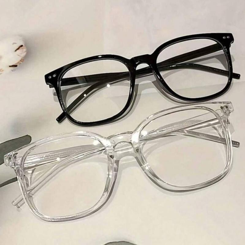 2PCS New Korean Edition square anti blue light filter glasses spectacles eyeglasses Anti Radiation Glasses For women/men