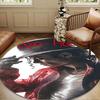 Jackson's Thriller Round Rug for Livingroom,Bedroom, Palyroom, Chair Rug, Area rug, Circle Carpet, Large Size Decor Fan Christmas gift