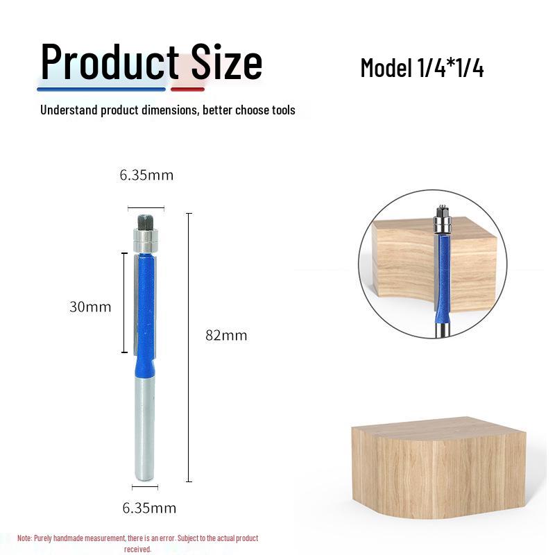 

Double Bearing Edge Trimmer Woodworking Router Bit Set