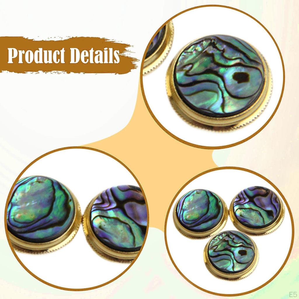 3 Pieces of Trumpet Valve, Easy-to-install Copper Buttons, Key Cover for Concert And Stage.