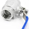 Junsong 304 Stainless Steel Internal Thread Ball Valve