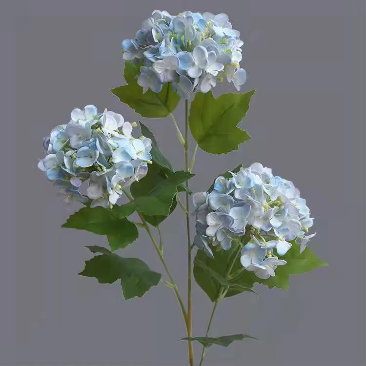 High Quality Artificial Silk Hydrangea Flower 3 Heads For Wedding Home Table Decorative Flowers