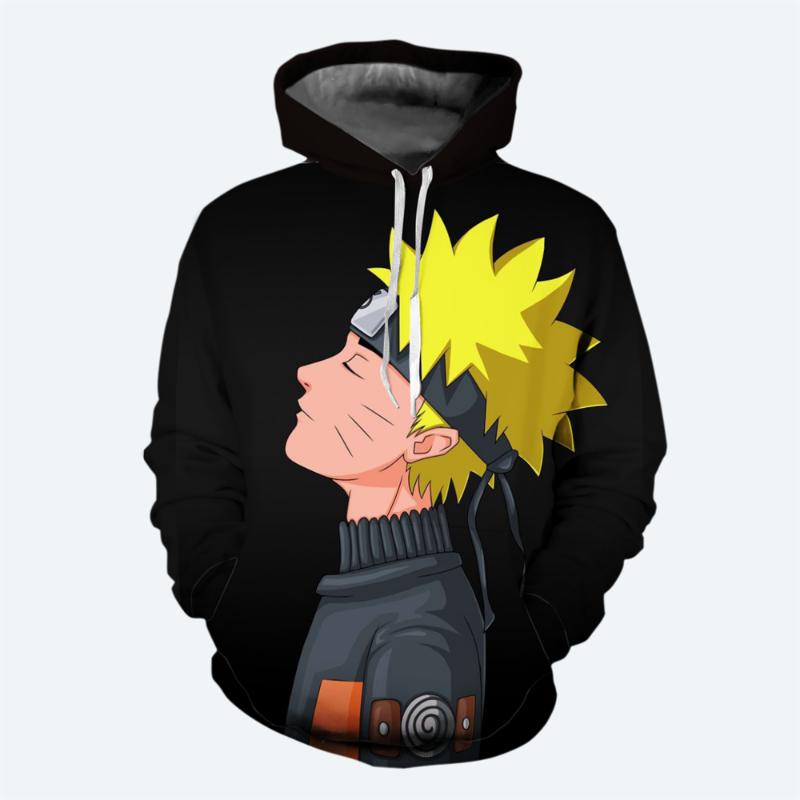 2024 Новый 3D-печатный японский аниме-узор Наруто мужской пуловер Косплей Наруто мода уличная одежда повседневные мужские толстовки XL 1980₽