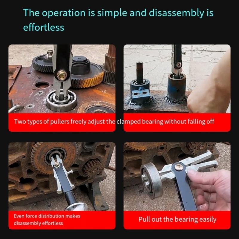 Heavy Duty 2 Jaw Slide Hammer Puller For Internal Bearing Removal Professional Automotive Repair Tool With Long Handle