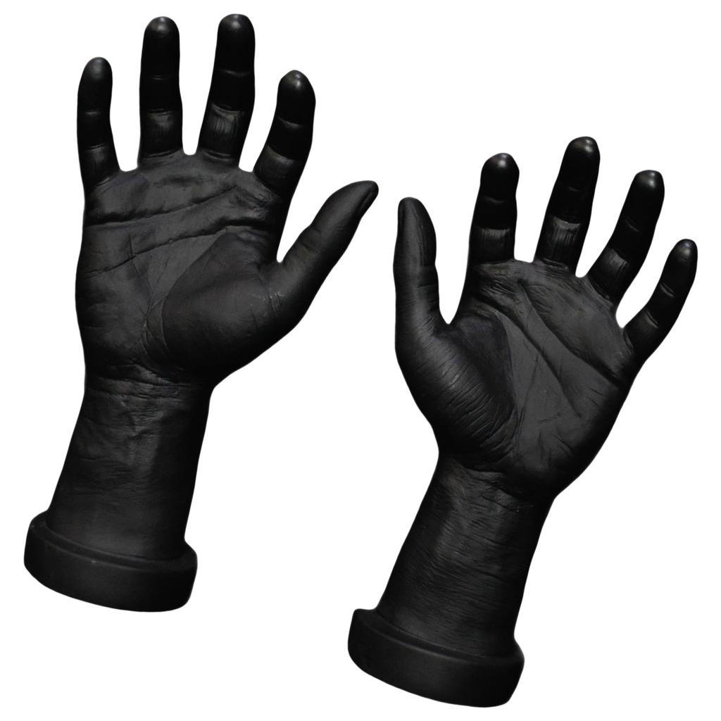 2 pezzi Manichino Mani Maschili Robuste Finte Umane Mani Manichino Mani Maschili Oggetti di Scena Realistici per Allenamento Unghie e Decorazioni per Feste