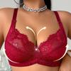 Autumn/Winter New Arrival Pure Desire Lace Plus Size Bra - Comfortable Breathable Push-Up Anti-Sagging Underwear