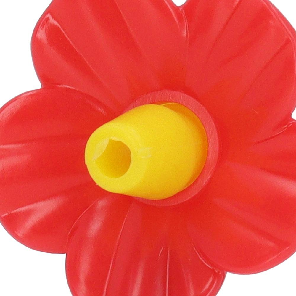 24pcs Red Color Hummingbird Feeder Replacement Flowers Bird Feeder Replacement