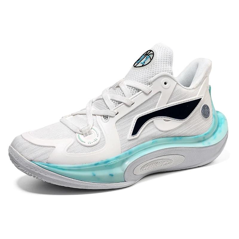 Herren-Basketballschuhe, atmungsaktiv, dämpfend, rutschfest, tragbar, Sportschuhe, Fitnessstudio, Training, athletische Basketball-Sneaker für Damen