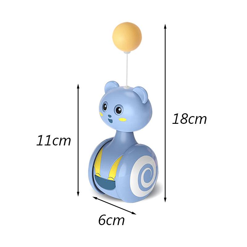 Funny Tumbler Sphynx Cat  Feather Ball Toy for Cats Gotas Automatic Swing Pet Balance Car Accessories Kitten Kedi Mascotas Toys