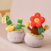 Simulation Potting Succulent Plants Plush Stuffed Toys Doll Creative Potted Flowers Pillow Soft Home Bedside Decor Birthday Gift