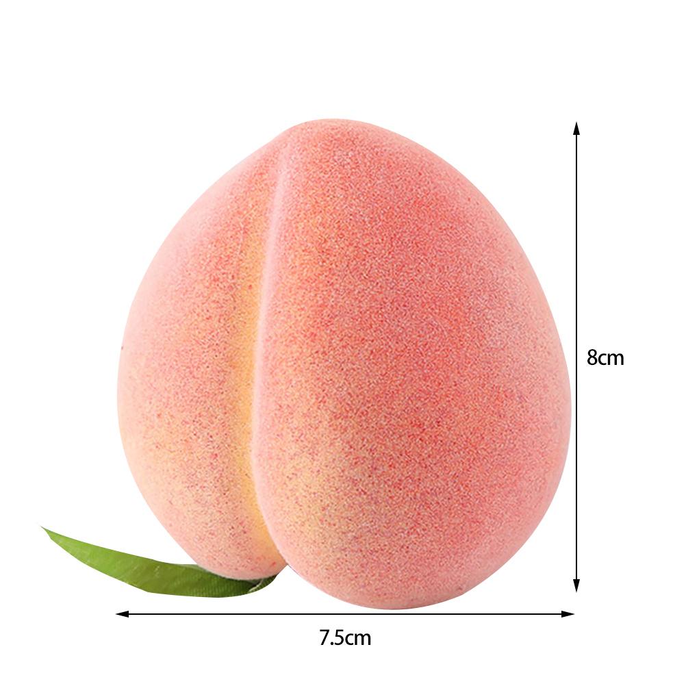 6PCS Artificial Peaches Simulation Peaches Fruits Vivid Props for Home Fruit Shop Supermarket Desk Decoration
