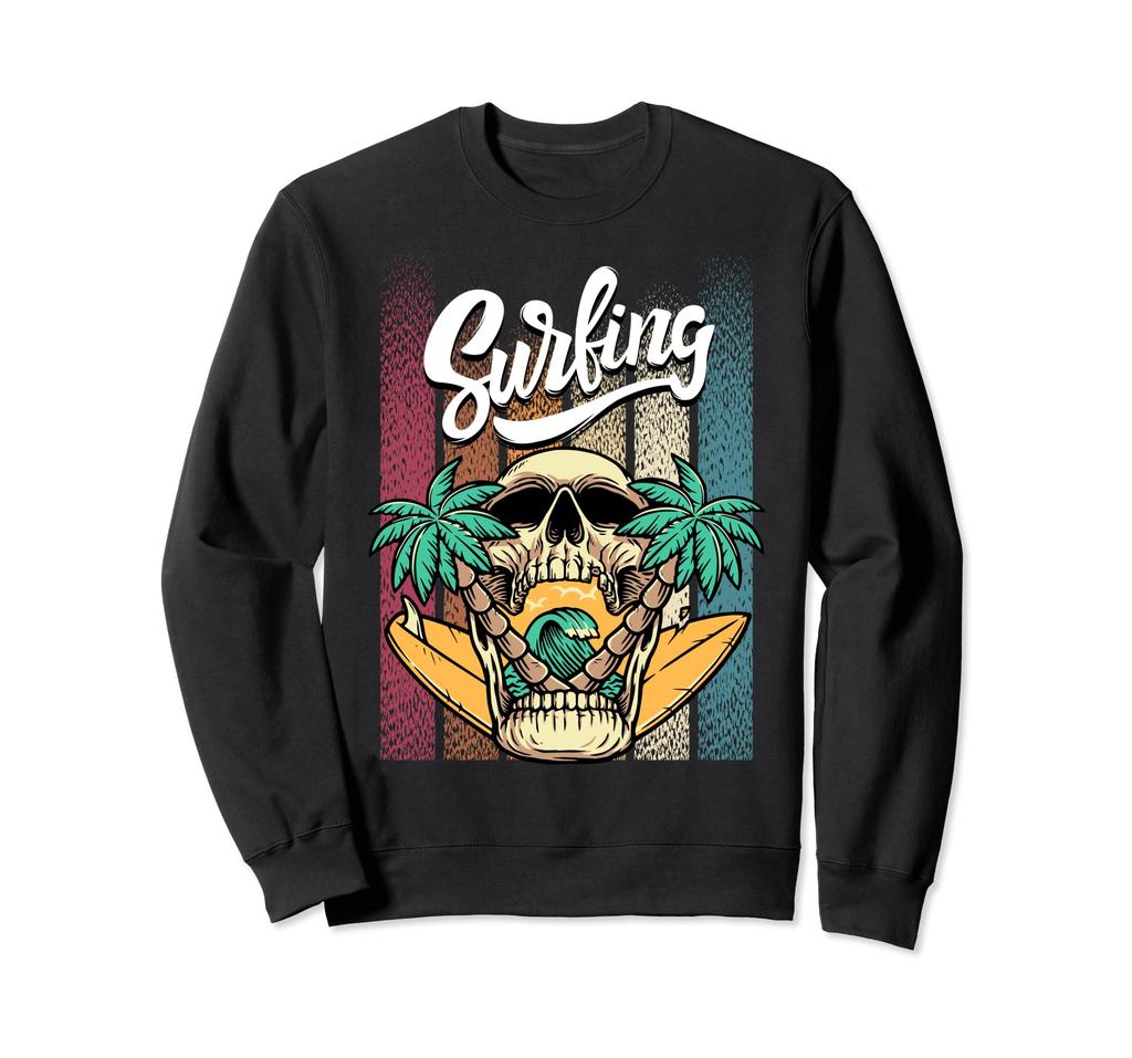 Surf surfing surfing table sweatshirt apparel, t-shirts, summer, skull, beach,