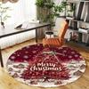 1PC Christmas Tree Merry Christmas Office Round Area Rug, Under Office Chairs Bedroom Living Room Home Decor, Carpet for Office -1110128