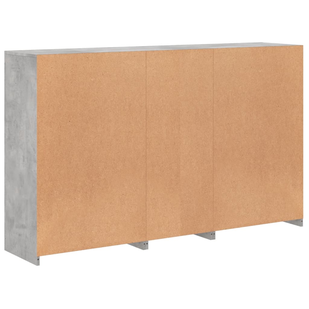 Vidaxl Szafka Z Oświetleniem Led, Szarość Betonu, 162X37X100 Cm