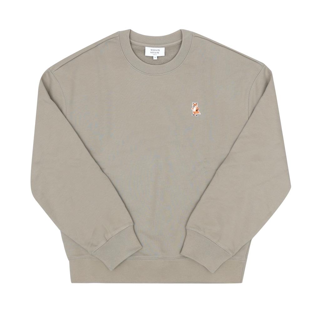 MaiSon KitSune Men S SweatShirt Standing Fox Patch Pm00311km0341 0302 PM00311KM0341 0302 (M)