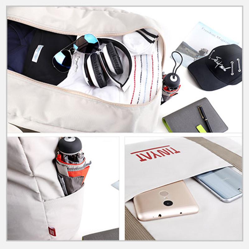 TINYAT Women Travel Bag Hard Fold Luggage Bag Clothing Business Bag Men Storage Bag Carry On Hanging Suitcase Light Garment Bag