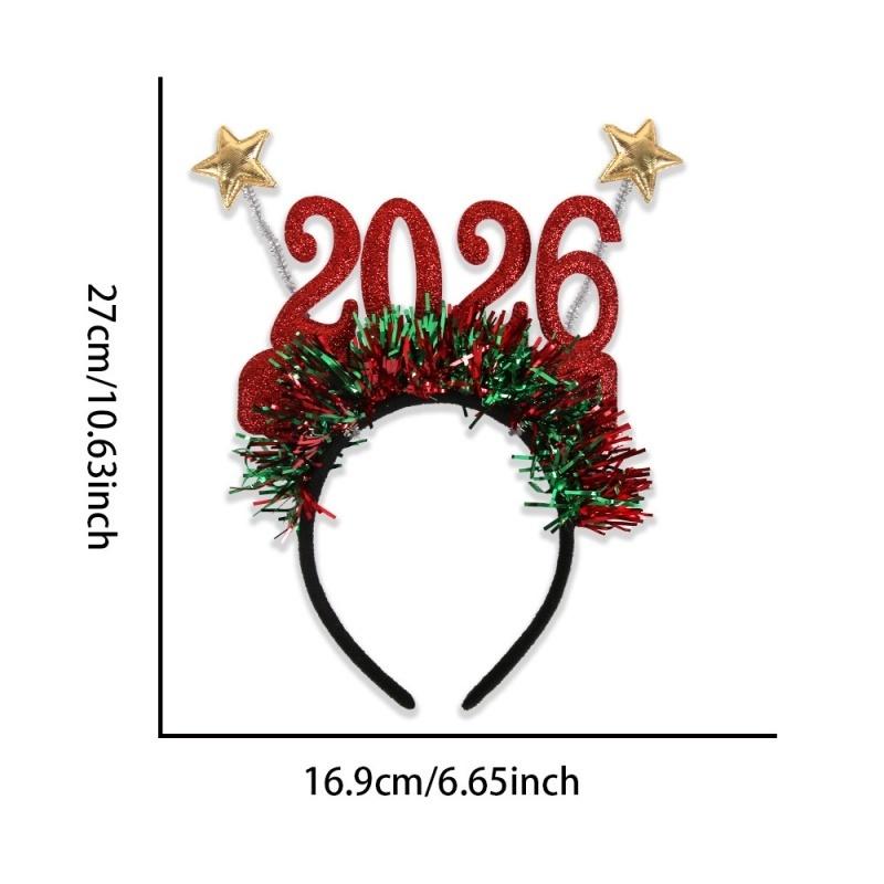2026 Digital Funny Glasses - Christmas & New Year Creative Eye Wear, Party Decoration Photo Frame for Holiday Gatherings
