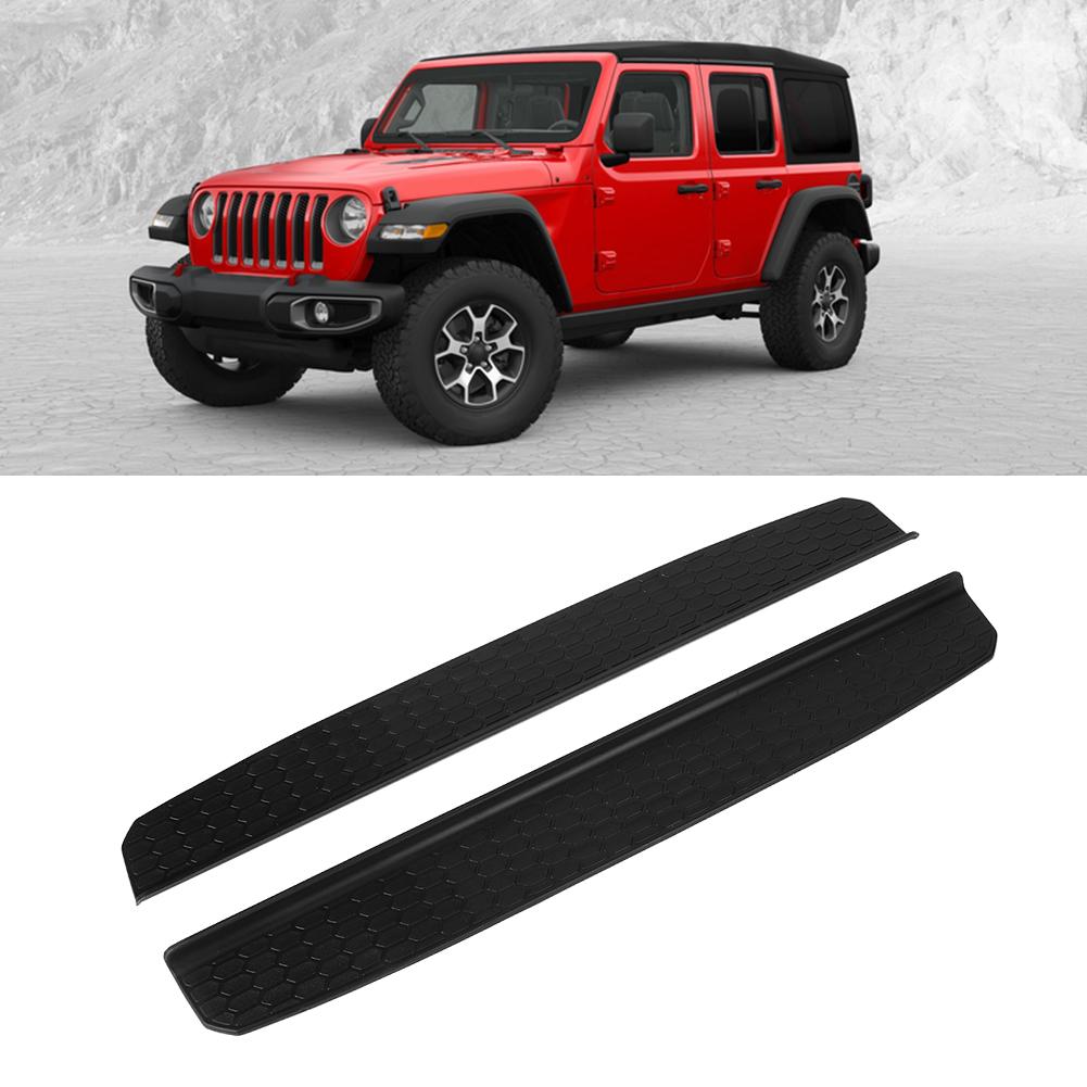 Schwarze Auto-Einstiegsleisten-Abdeckplatte Zubehör Passend für Jeep Wrangler JL 2018+ 2-Türer