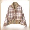 Versatile Shawl Blanket: A-Type Warm Double-Layer, Thick Office Nap Cover