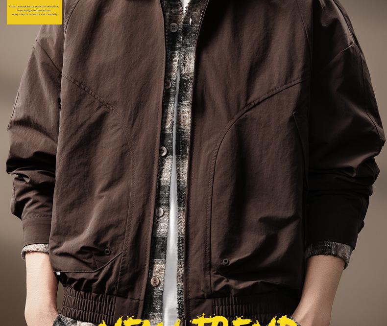 Herren Trendy Amerikanischer Scheunenstil Patchwork Reversjacke - Herbst Locker Lässige Oberbekleidung