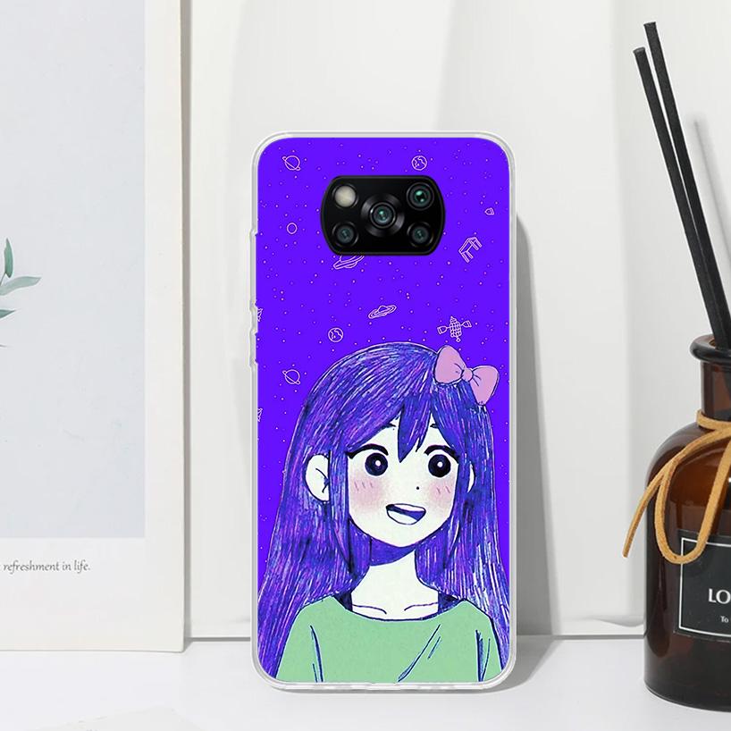 Game O-Omori Cartoon Phone Case For Xiaomi Poco X7 X6 X5 M7 M8 Pro F7 Ultra Redmi 15C 15 13C 13 12C 12 10 10C 10A Art Fundas Poc