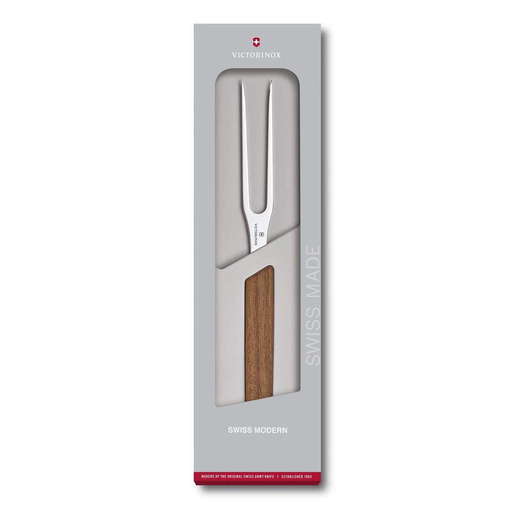 Victorinox Carving Fork 15cm Wood Swiss Modern Meat Beef BBQ 6.9030.15G